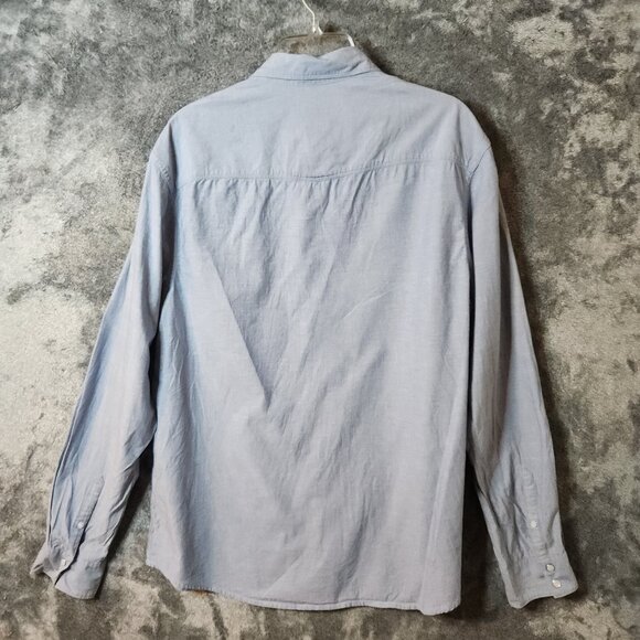 Original Penguin Heritage Slim Men's Button Down Long Size XXL Blue Casual EUC - Picture 8 of 10
